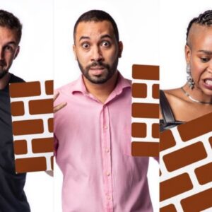 Arthur, Gilberto e Karol Conká