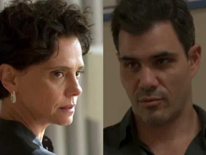 Lídia (Malu Galli) e Magno (Juliano Cazarré) em 'Amor de Mãe' (Globo)