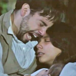 Miguel (Pedro Carvalho) e Juliana (Gabriela Moreyra) em 'Escrava Mãe' (Record)