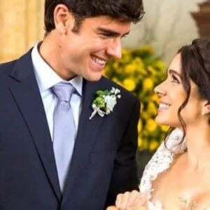 Felipe (Marcos Pitombo) e Shirlei (Sabrina Petraglia) em 'Haja Coração' (Globo)