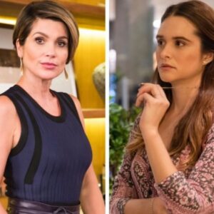 Helena (Flávia Alessandra) e Luna (Juliana Paiva) em 'Salve-se Quem Puder' (Globo)