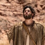 Dudu Azevedo interpretando Jesus em 'Gênesis' (Record TV)
