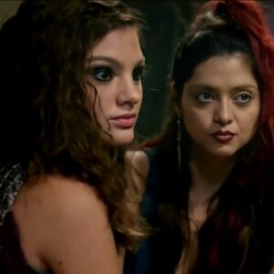 Tamires (Debora Ozório) e Paltith (Polliana Aleixo) em 'Gênesis' (Record TV)