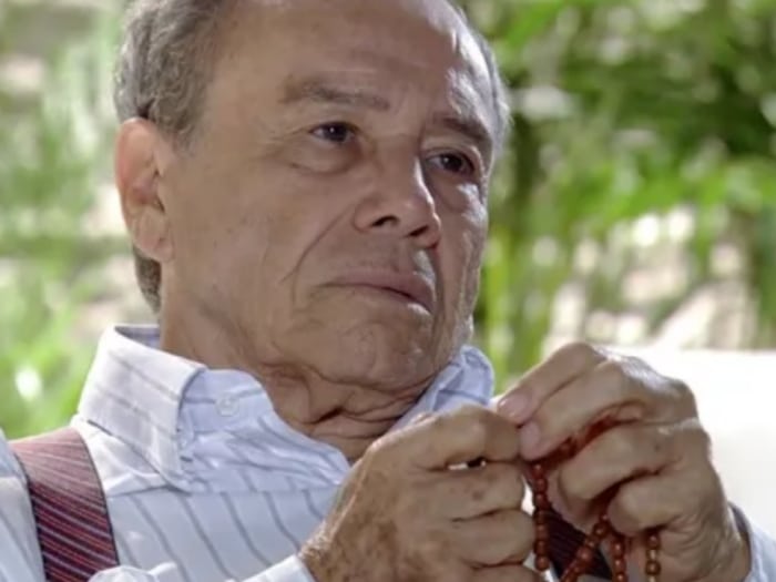 Stênio Garcia interpretando Laudelino em 'A Vida da Gente' (Globo)
