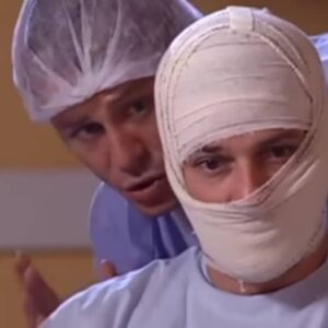 Gabriel (Théo Becker) e Daniel (Marcelo Serrado) em 'Prova de Amor' (Record TV)