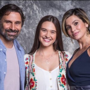 Mário (Murilo Rosa), Luna (Juliana Paiva) e Helena (Flávia Alessandra) em 'Salve-se Quem Puder' (Globo)