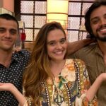 Téo (Felipe Simas), Luna (Juliana Paiva) e Alejandro (Rodrigo Simas)