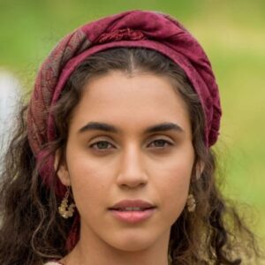 Giovanna Coimbra interpretando Diná em 'Gênesis' (Record TV)