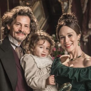 Cenas da novela 'Nos Tempos do Imperador' (Globo)