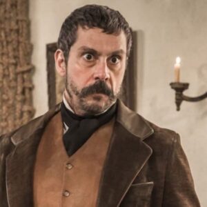 Alexandre Nero interpretando Tonico em 'Nos Tempos do Imperador' (Globo)