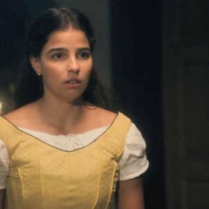 Gabriela Medvedovski interpretando Pilar em 'Nos Tempos do Imperador' (Globo)