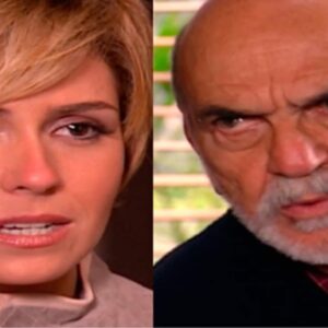 Bárbara (Giovanna Antonelli) e Afonso (Lima Duarte) em 'Da Cor do Pecado' (Canal Viva)