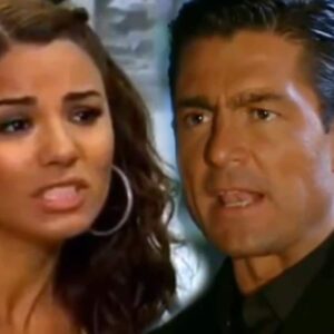 Gardênia (Aleida Núñez) e Franco (Fernando Colunga) em 'Amanhã é para Sempre' (Sbt)
