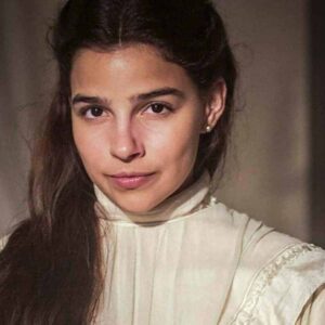 Gabriela Medvedovski interpretando Pilar em 'Nos Tempos do Imperador' (Globo)