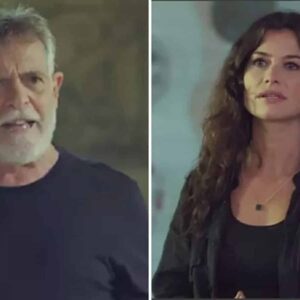 Santiago (José de Abreu) e Bárbara (Alinne Moraes) em 'Um Lugar ao Sol' (Globo)