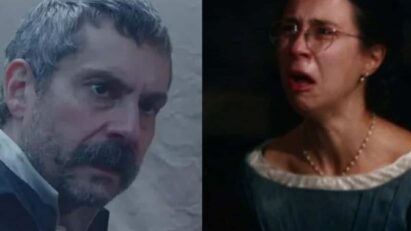 Tonico (Alexandre Nero) e Dolores (Daphne Bozaski) em Nos Tempos do Imperador (Globo)