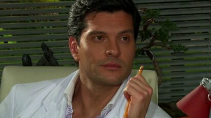 Marcelo Córdoba interpretando Hernán em 'Mar de Amor' (Sbt)