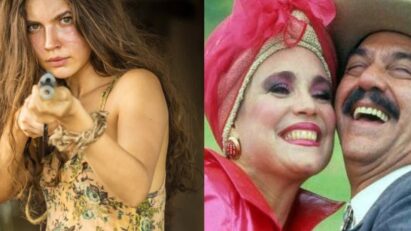 Cenas das novelas 'Pantanal' e 'Roque Santeiro'