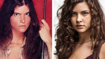 Cenas da novela Pantanal (1990) e Pantanal remake