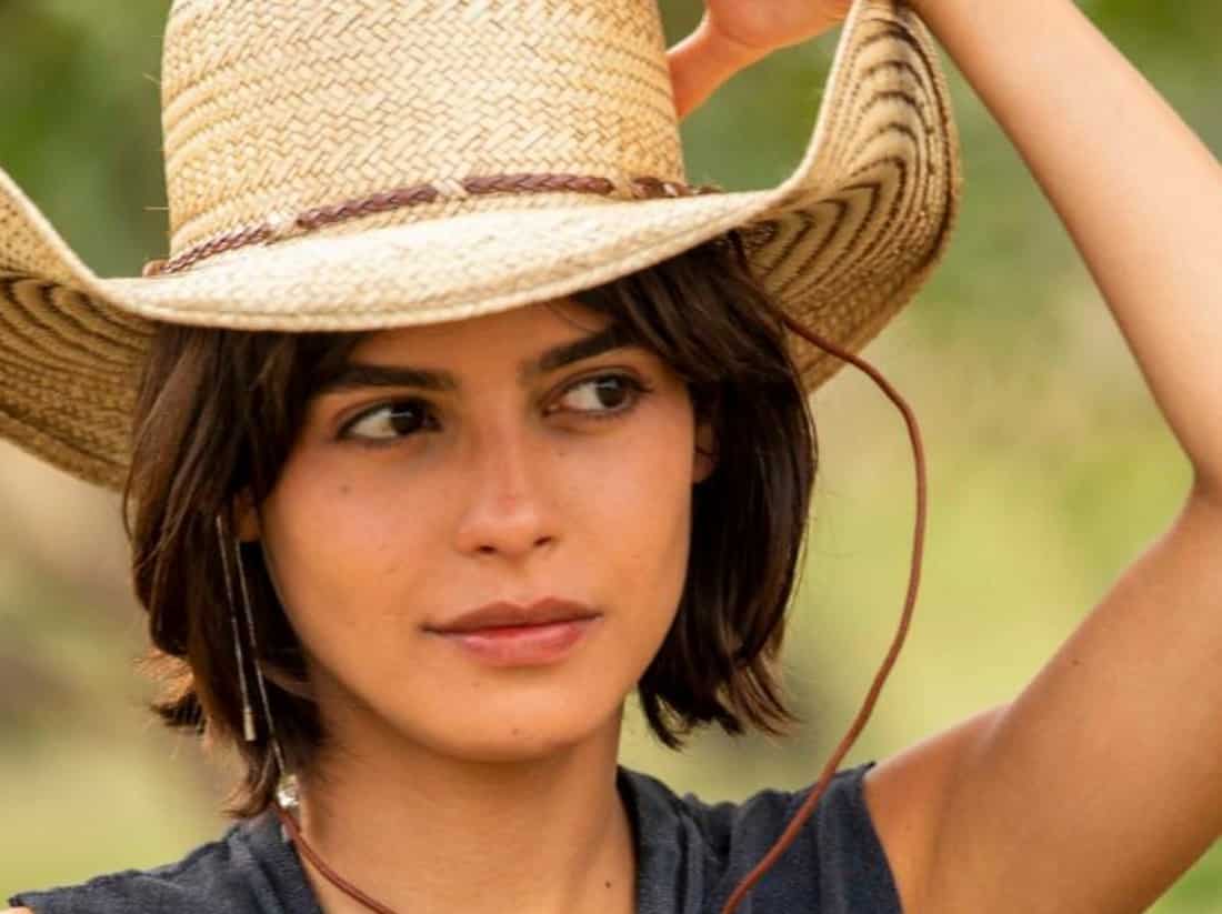 Julia Dalavia como Guta em 'Pantanal' (Globo)