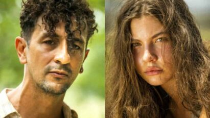 José Lucas (Irandhir Santos) e Juma (Alanis Guillen) em 'Pantanal' (Globo)