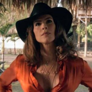 Zharick León interpretando Rosário em 'Paixões de Gavilanes' (Sbt)