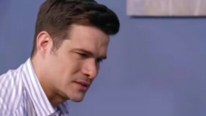 Cena de "Contigo Sim" com Leonardo no hospital, preocupado com Ângela e Salma.