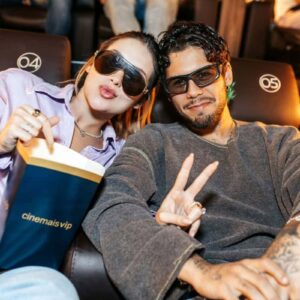 Com sessão de cinema exclusiva, Virginia e Zé Felipe celebram aniversário de namoro