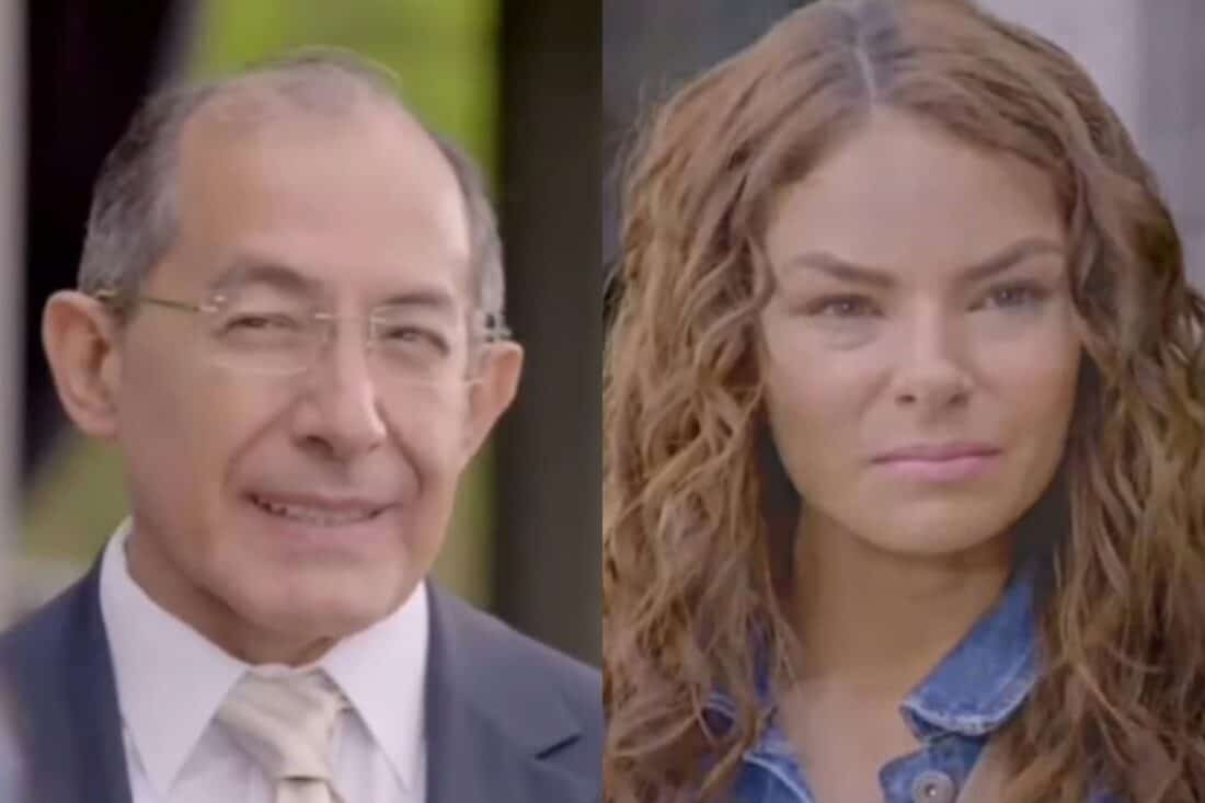 Imagem de Ângela confrontando o Dr. Duarte na universidade