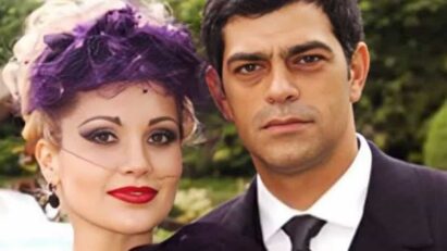 Cena da novela "Alma Gêmea" mostrando Cristina casando com Rafael.