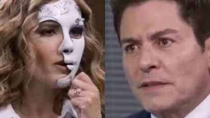 Cena da novela onde Geraldo anuncia a doação do hospital.