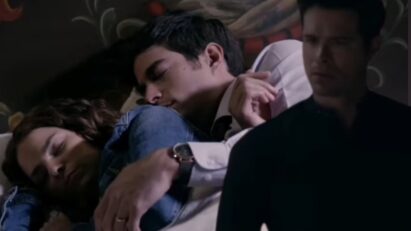 Contigo Sim, Leonardo flagra Ângela e Álvaro em uma cena íntima