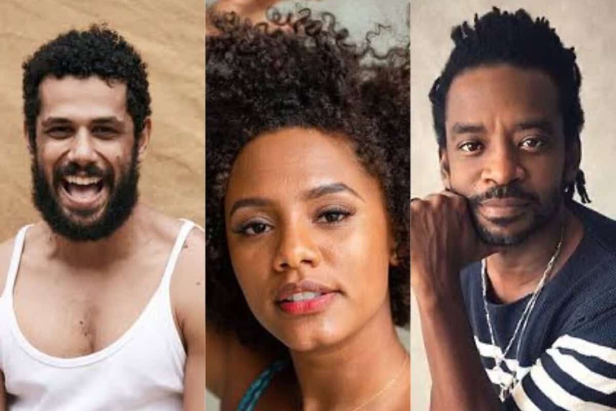Jéssica Ellen, Fabrício Boliveira e Amaury Lorenzo em cena da novela "Volta por Cima".