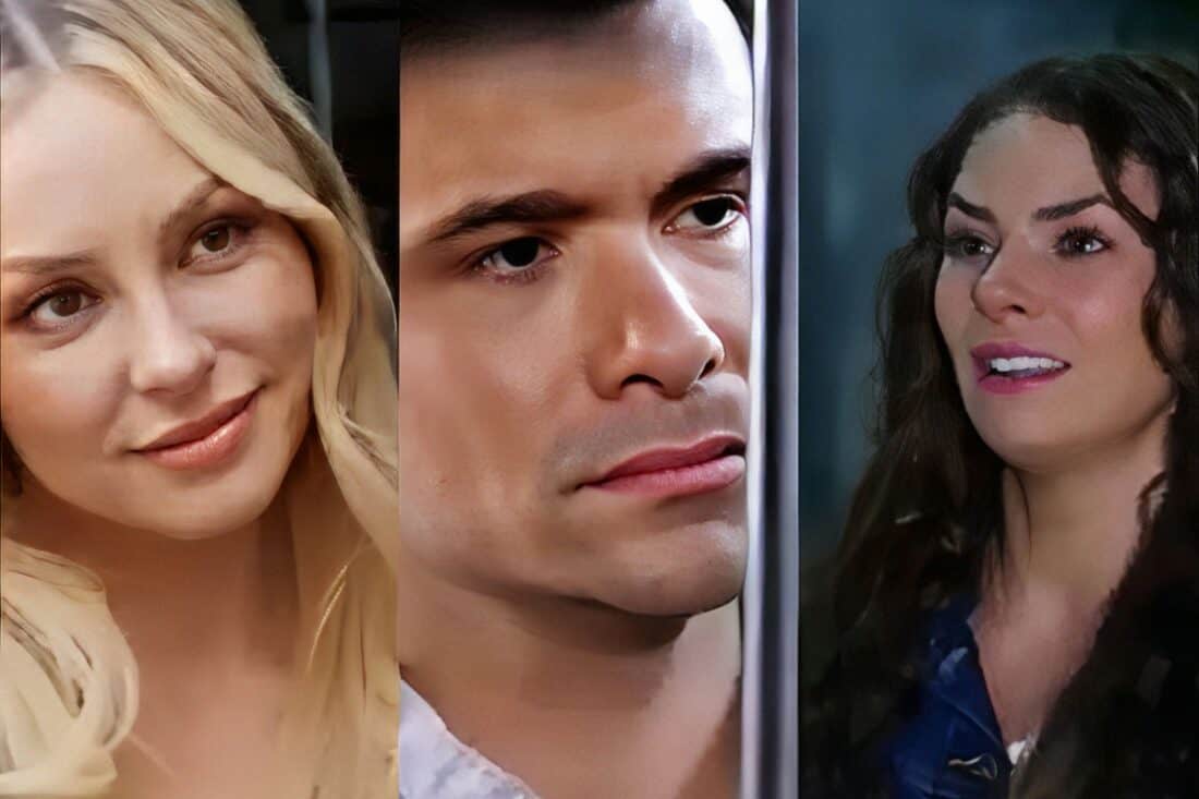 Salma, Ângela e Leonardo Contigo Sim, novela da SBT.
