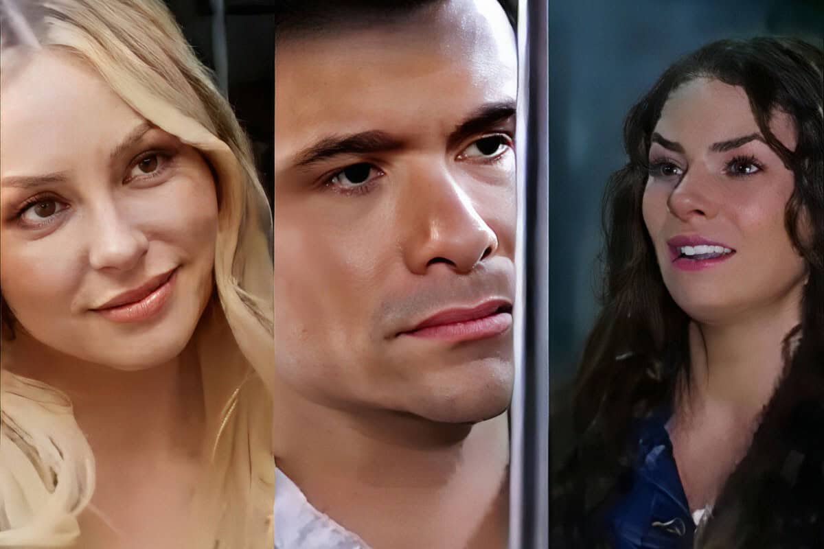 Salma, Ângela e Leonardo Contigo Sim, novela da SBT.