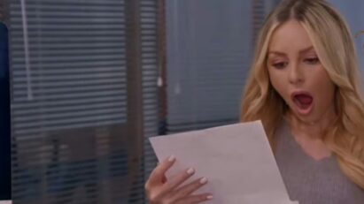 Salma com cara de surpresa