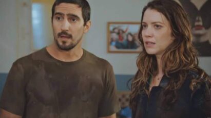 Uma imagem de Tom em um momento de angústia, com Vênus ao seu lado, ambos com expressões de preocupação e incerteza.