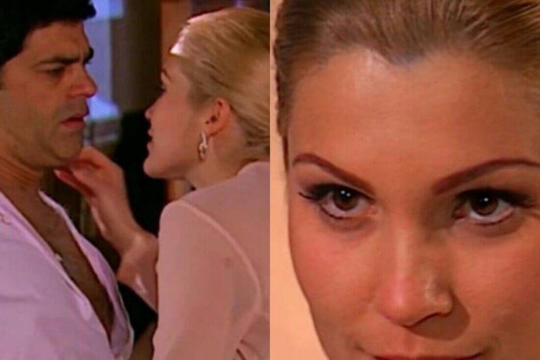 Imagem de Cristina com um sorriso diabólico, tramando algo