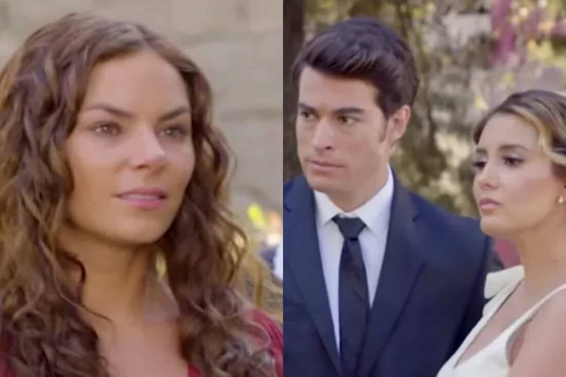 "Momento do casamento de Álvaro e Samanta, com Ângela emocionada ao lembrar de seu próprio casamento."