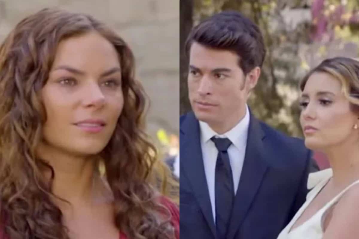 "Momento do casamento de Álvaro e Samanta, com Ângela emocionada ao lembrar de seu próprio casamento."