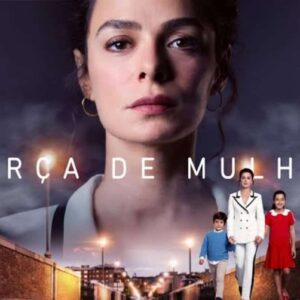 Bahar, protagonista de "Força de Mulher", olha para o horizonte com um olhar determinado, em meio a uma paisagem com tons de esperança.