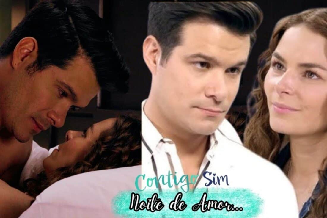 Contigo Sim: casado com Salma, Leonardo passa a primeira noite de amor com Ângela