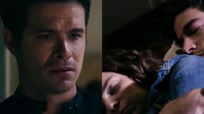 Leonardo encontrando Álvaro na cama de Ângela.