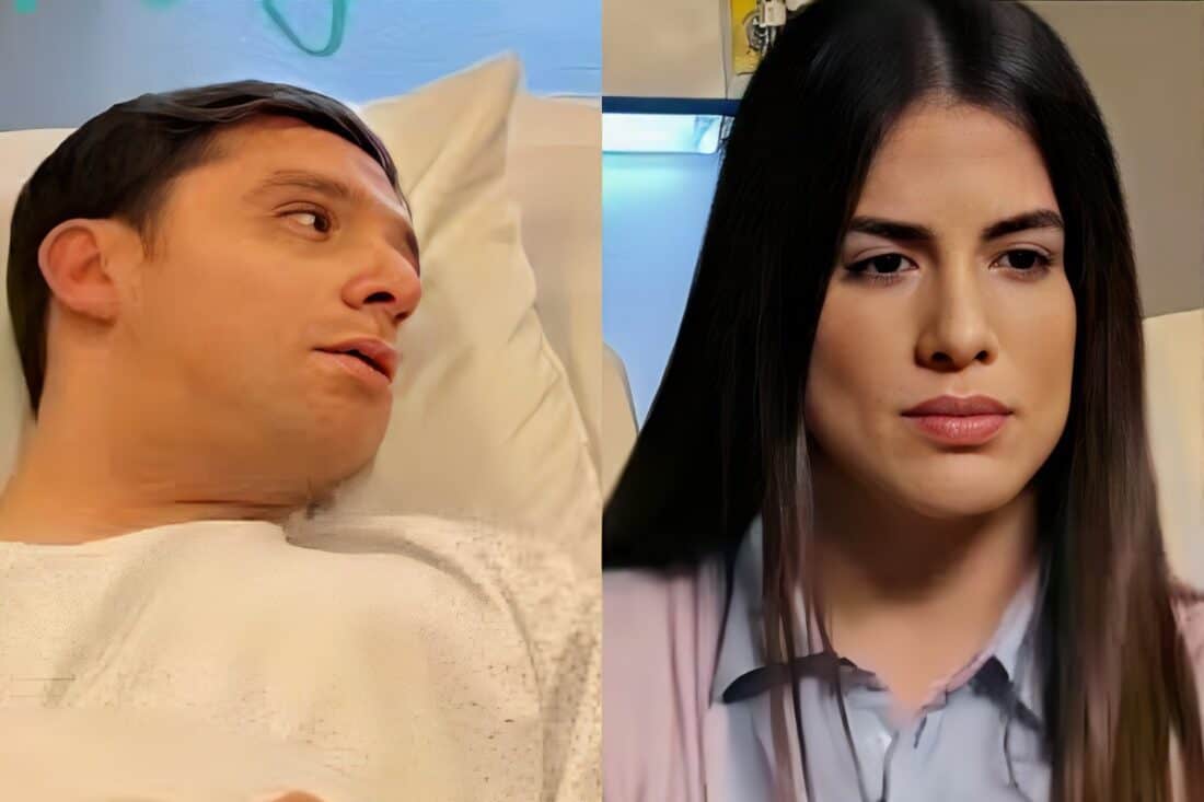 Pablo é socorrido por médicos após ser baleado por Félix, enquanto Luz observa a cena desesperada.