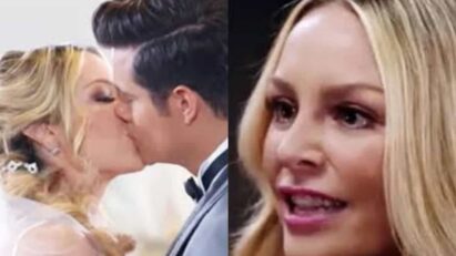 Leonardo e Salma se encaram em clima de tensão, durante uma discussão acalorada.