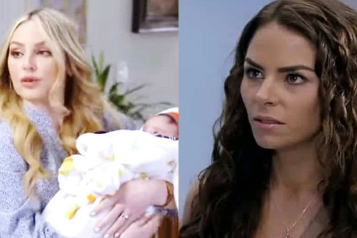 Salma tentando sequestrar o bebê de Ângela.