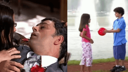 Uma cena emocionante de Rafael e Serena se despedindo um do outro antes de morrerem.