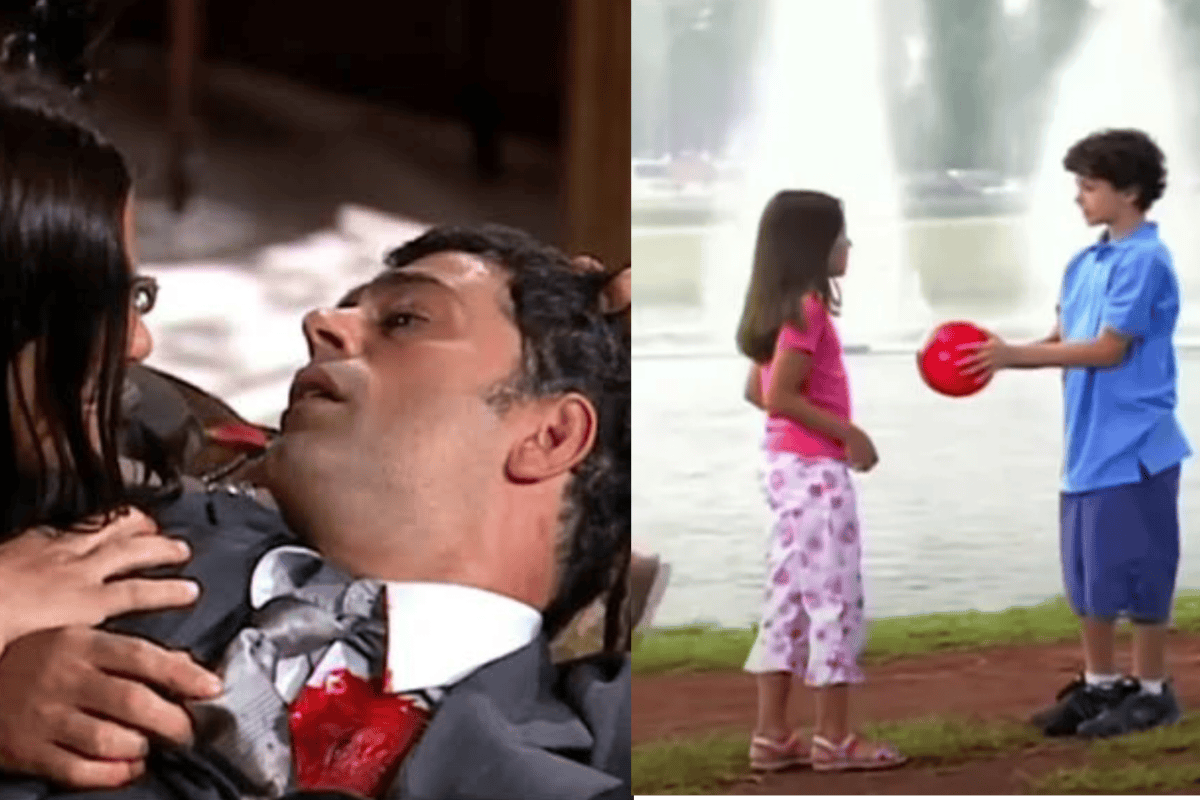 Uma cena emocionante de Rafael e Serena se despedindo um do outro antes de morrerem.