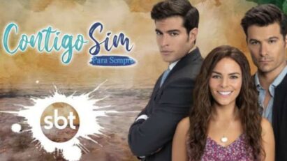 Uma foto da protagonista de "Contigo Sim" em uma cena emocionante da novela.