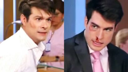 Tensão entre Leonardo e Álvaro explode em uma violenta briga no hospital